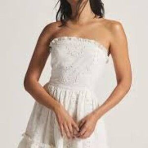 Anthropologie Forever That Girl Ruffle Tube Mini Dress XS